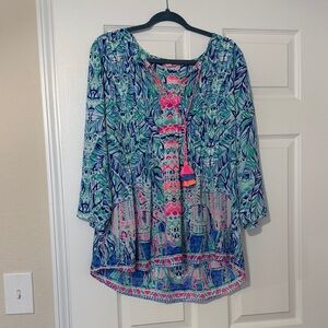 Lilly Pulitzer Multicolor Tunic Top